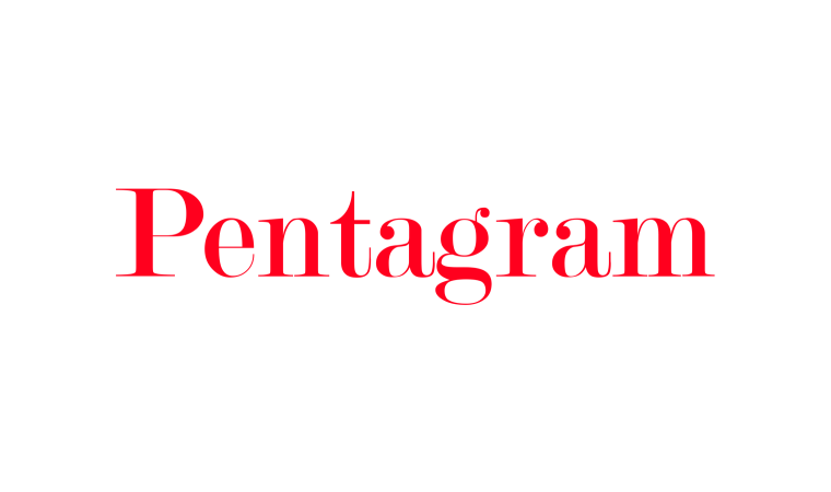 Logo for the Pentagram design consultancy